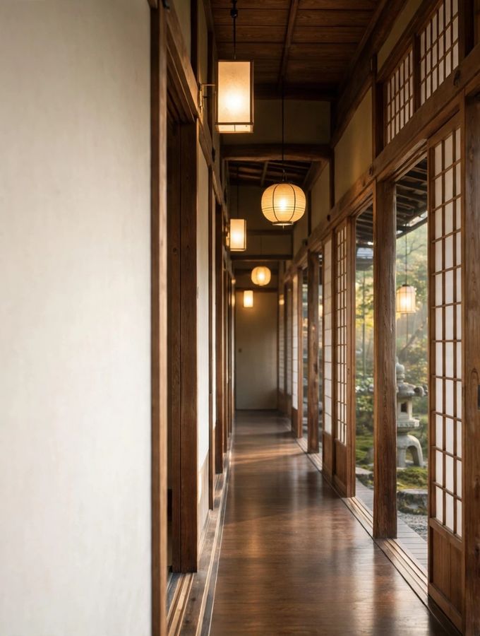 旅館の廊下